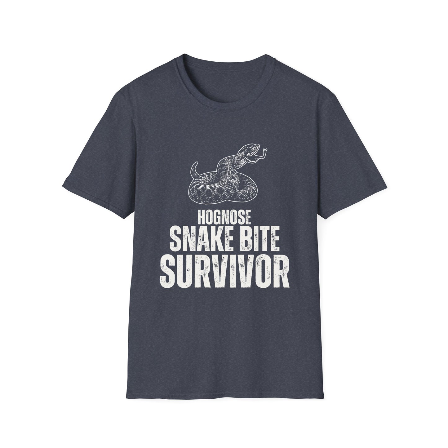 "Hognose Snake Bite Survivor" Unisex Softstyle T-Shirt