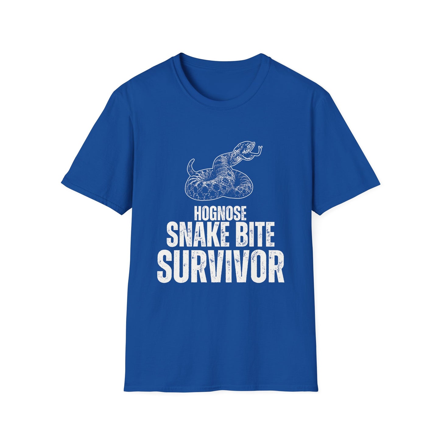 "Hognose Snake Bite Survivor" Unisex Softstyle T-Shirt