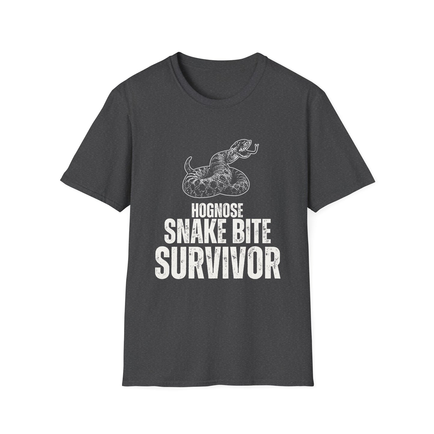 "Hognose Snake Bite Survivor" Unisex Softstyle T-Shirt