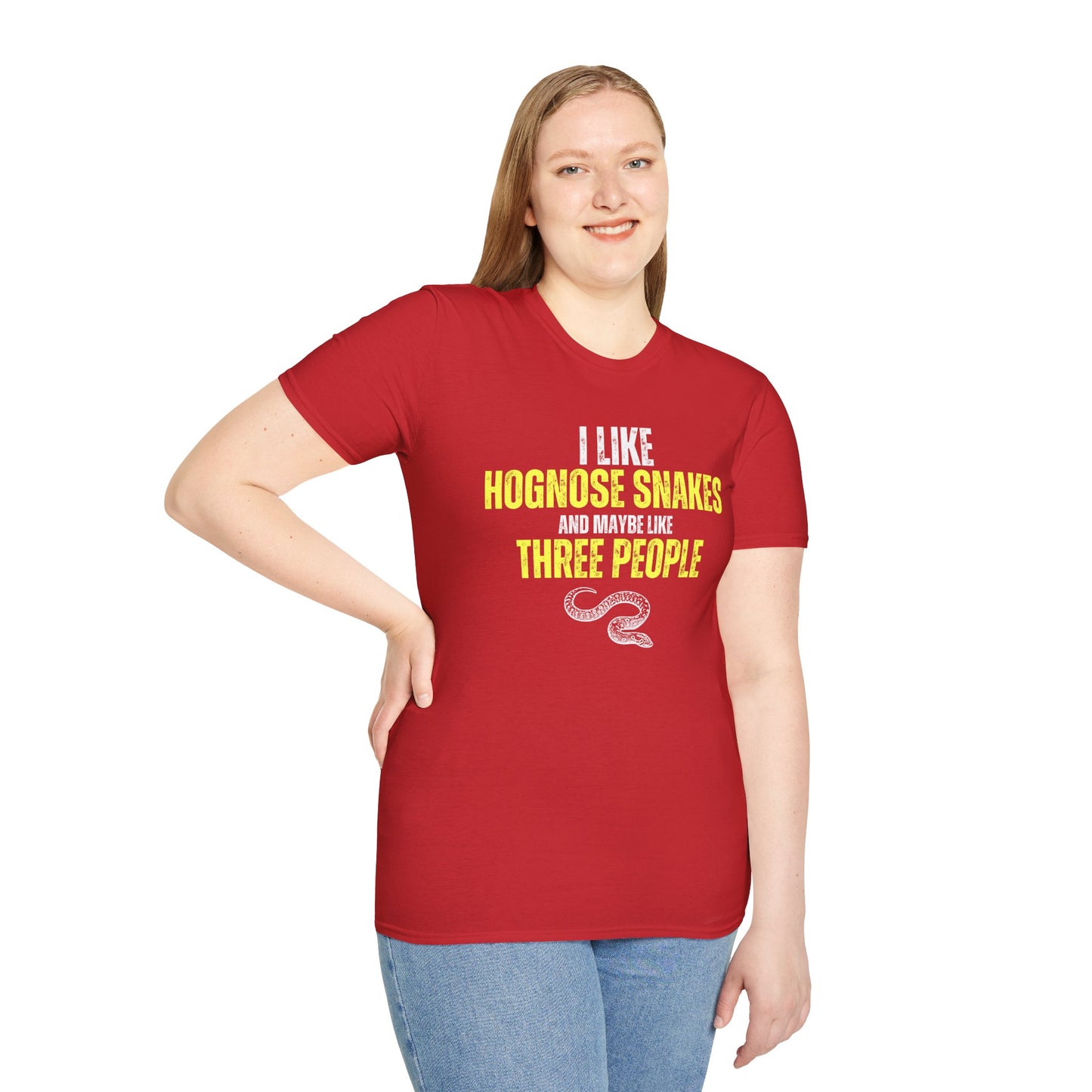 "I Like Hognose Snakes 2" Unisex Softstyle T-Shirt