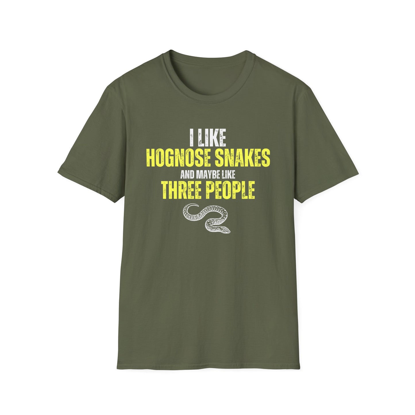 "I Like Hognose Snakes 2" Unisex Softstyle T-Shirt