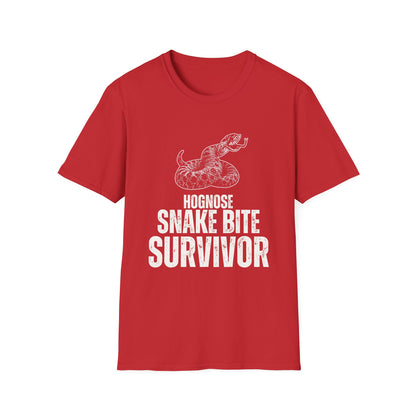 "Hognose Snake Bite Survivor" Unisex Softstyle T-Shirt