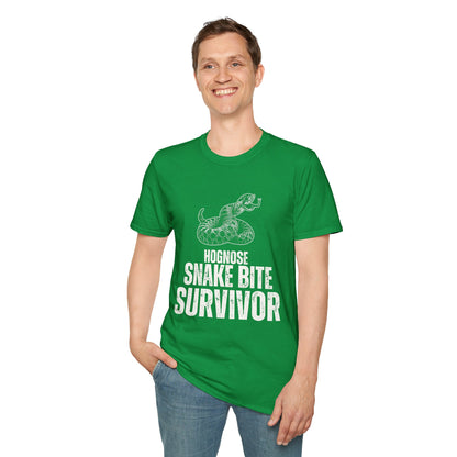 "Hognose Snake Bite Survivor" Unisex Softstyle T-Shirt