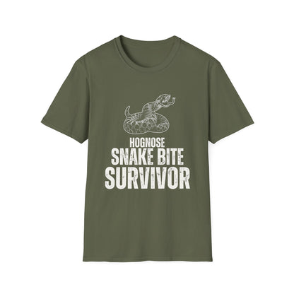 "Hognose Snake Bite Survivor" Unisex Softstyle T-Shirt