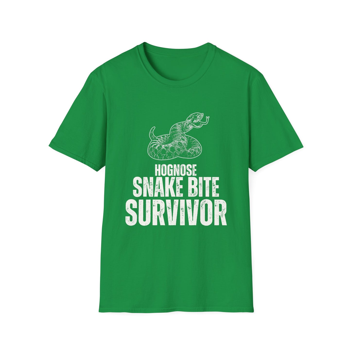 "Hognose Snake Bite Survivor" Unisex Softstyle T-Shirt