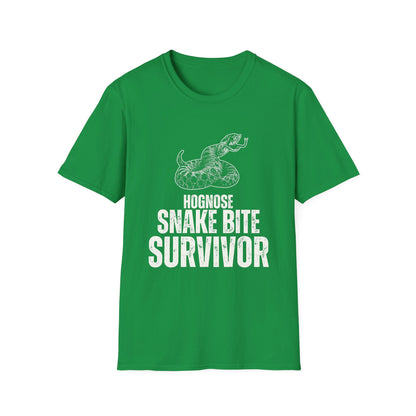 "Hognose Snake Bite Survivor" Unisex Softstyle T-Shirt