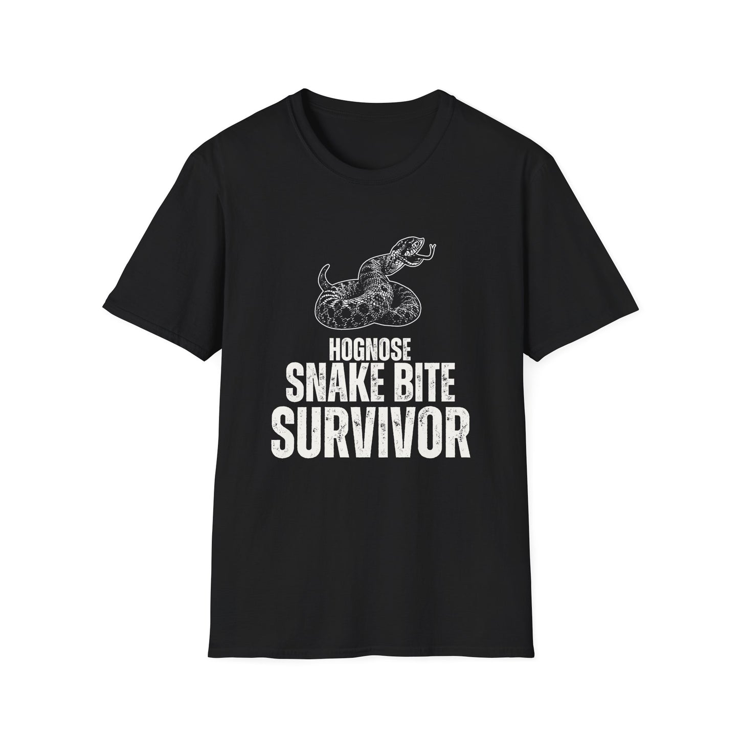 "Hognose Snake Bite Survivor" Unisex Softstyle T-Shirt